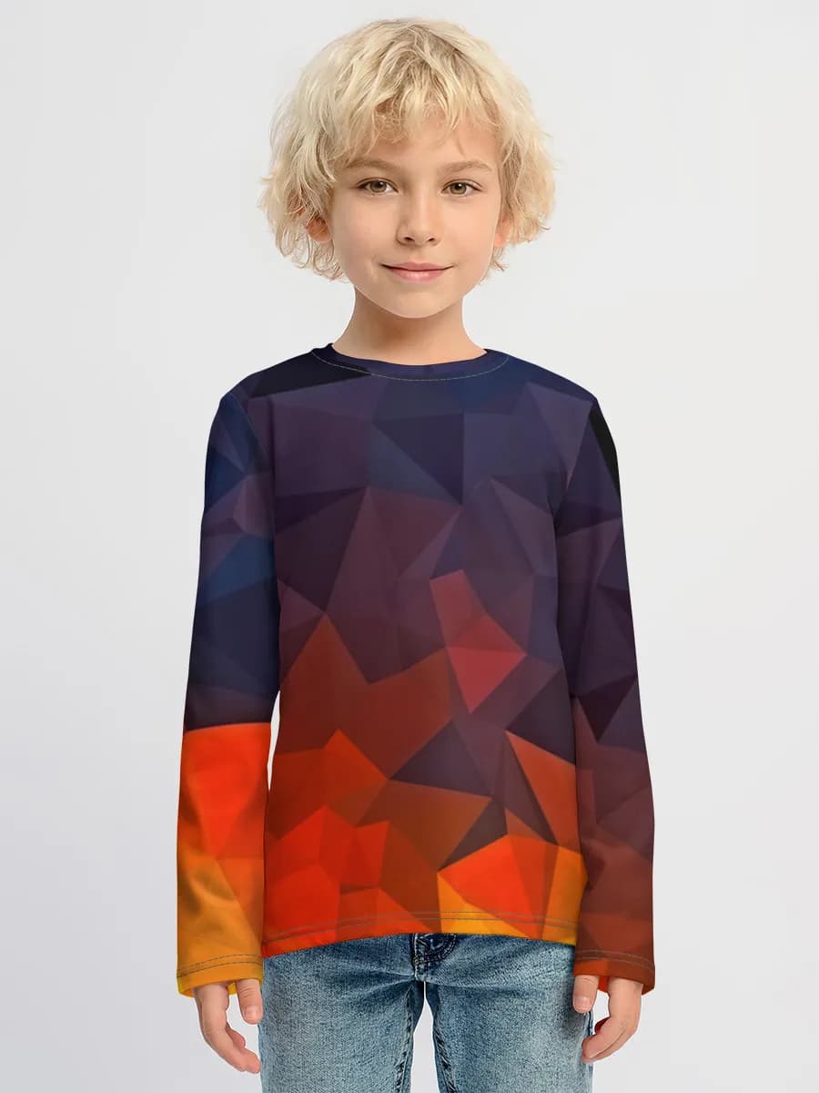 Boys' cotton long sleeve shirt