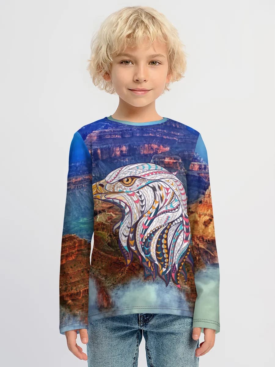 Boys' cotton long sleeve shirt
