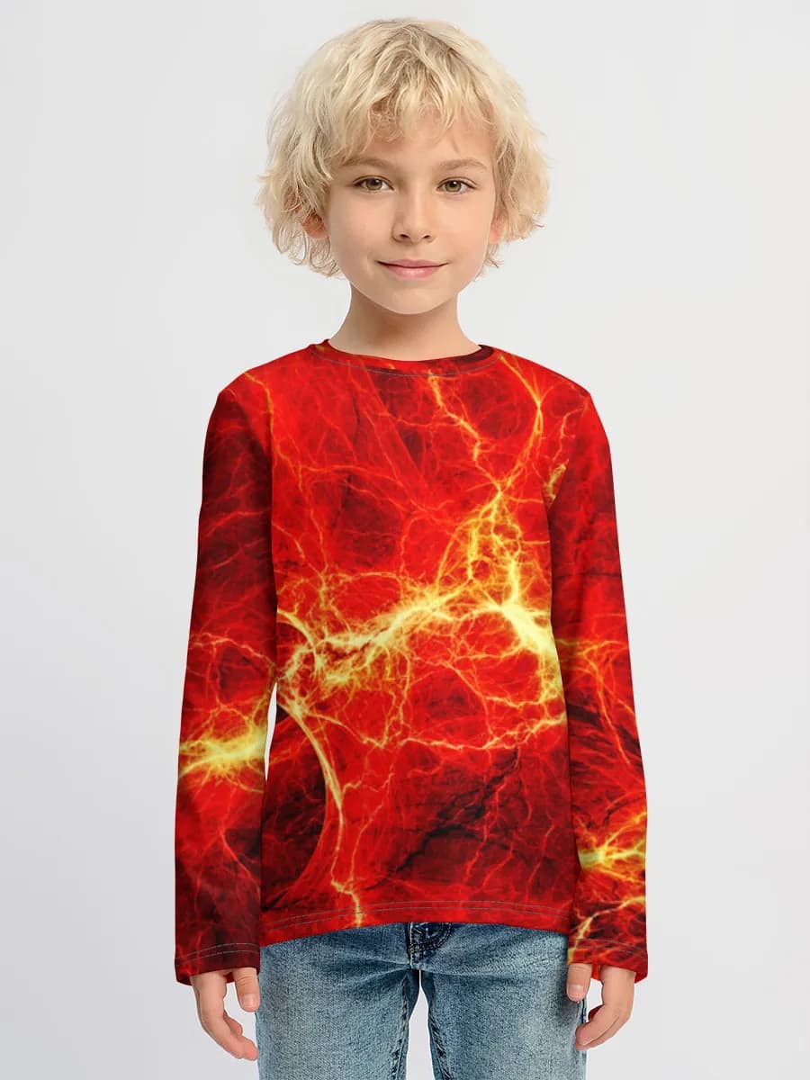 Boys' cotton long sleeve shirt