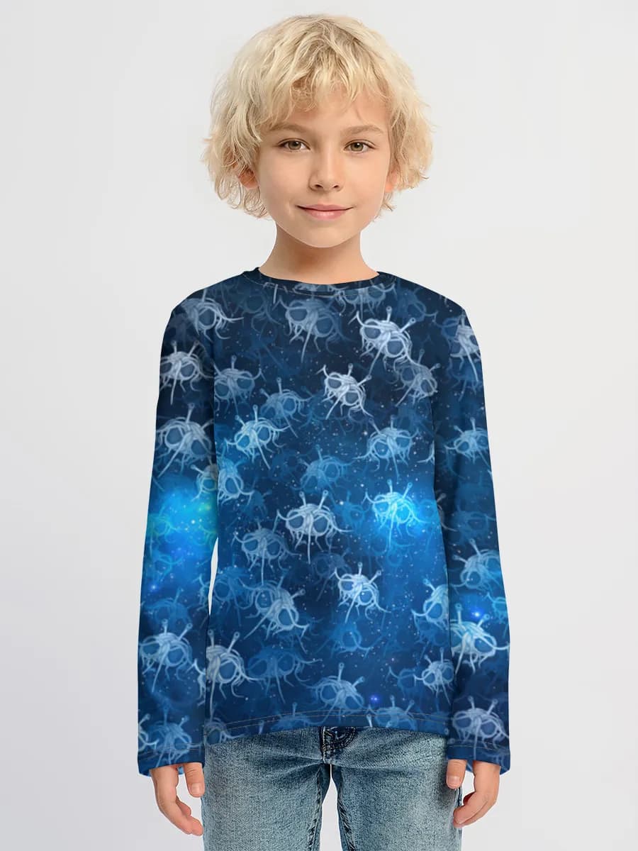 Boys' cotton long sleeve shirt