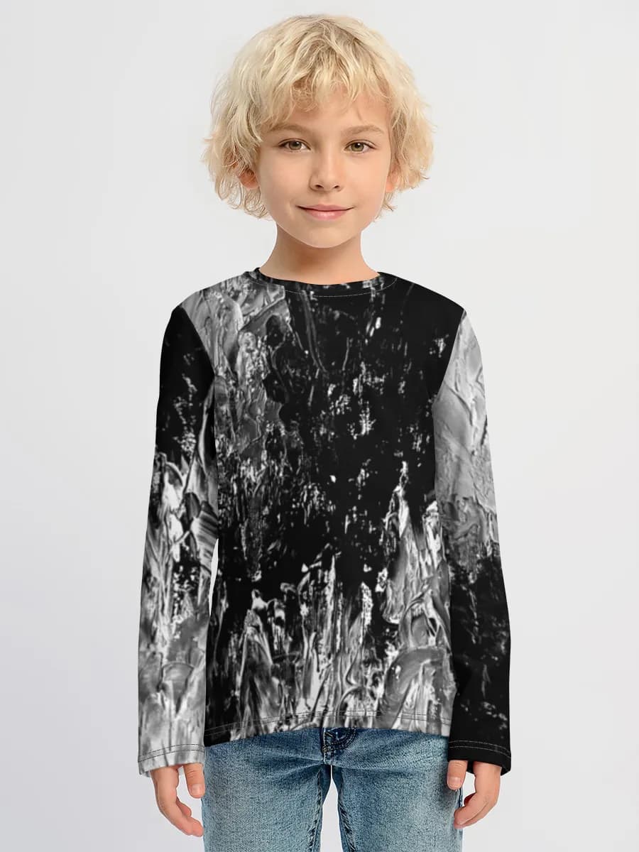 Boys' cotton long sleeve shirt