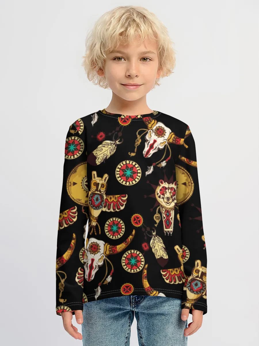 T-shirt manches longues coton garçon