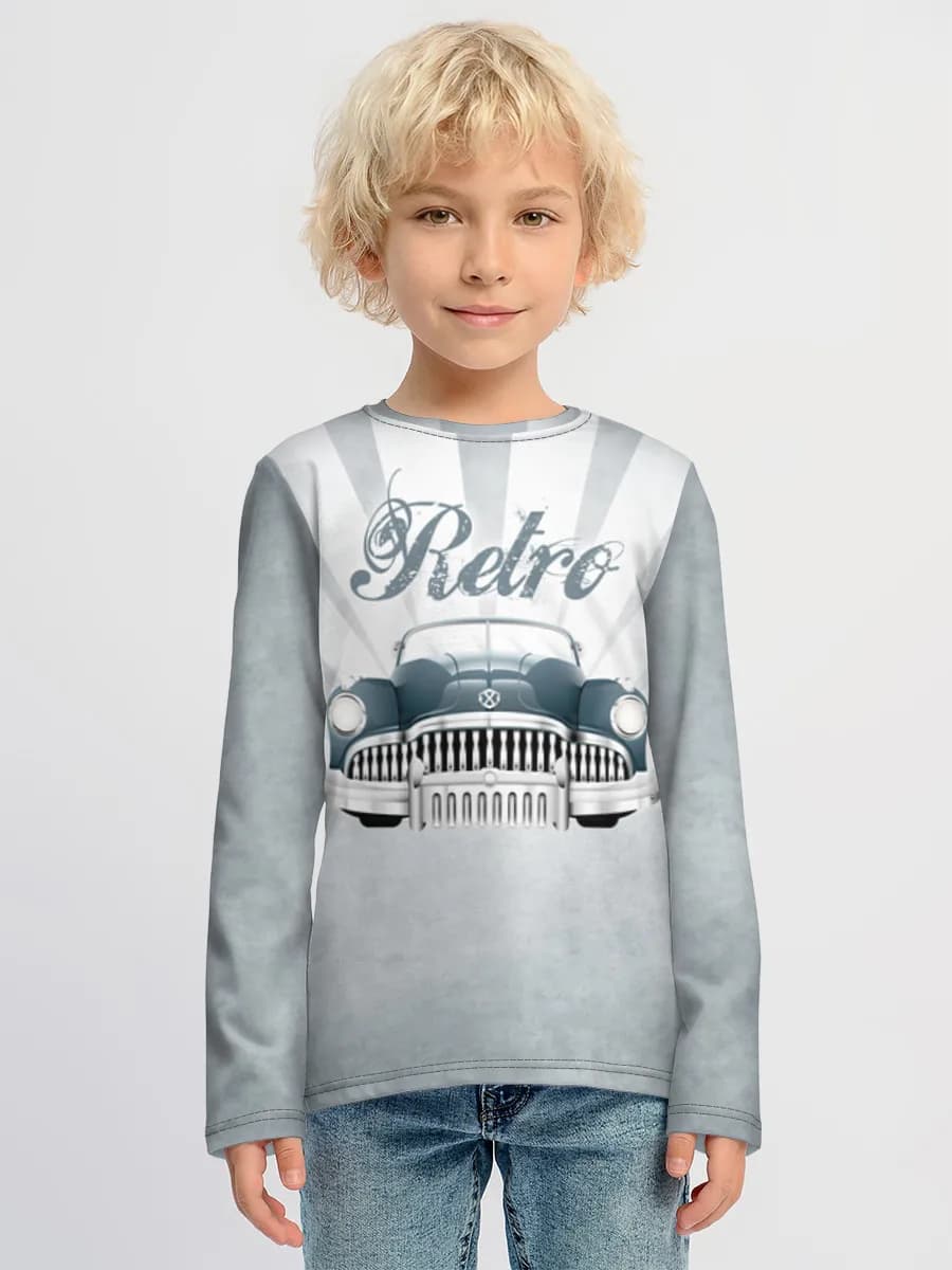 Boys' cotton long sleeve shirt