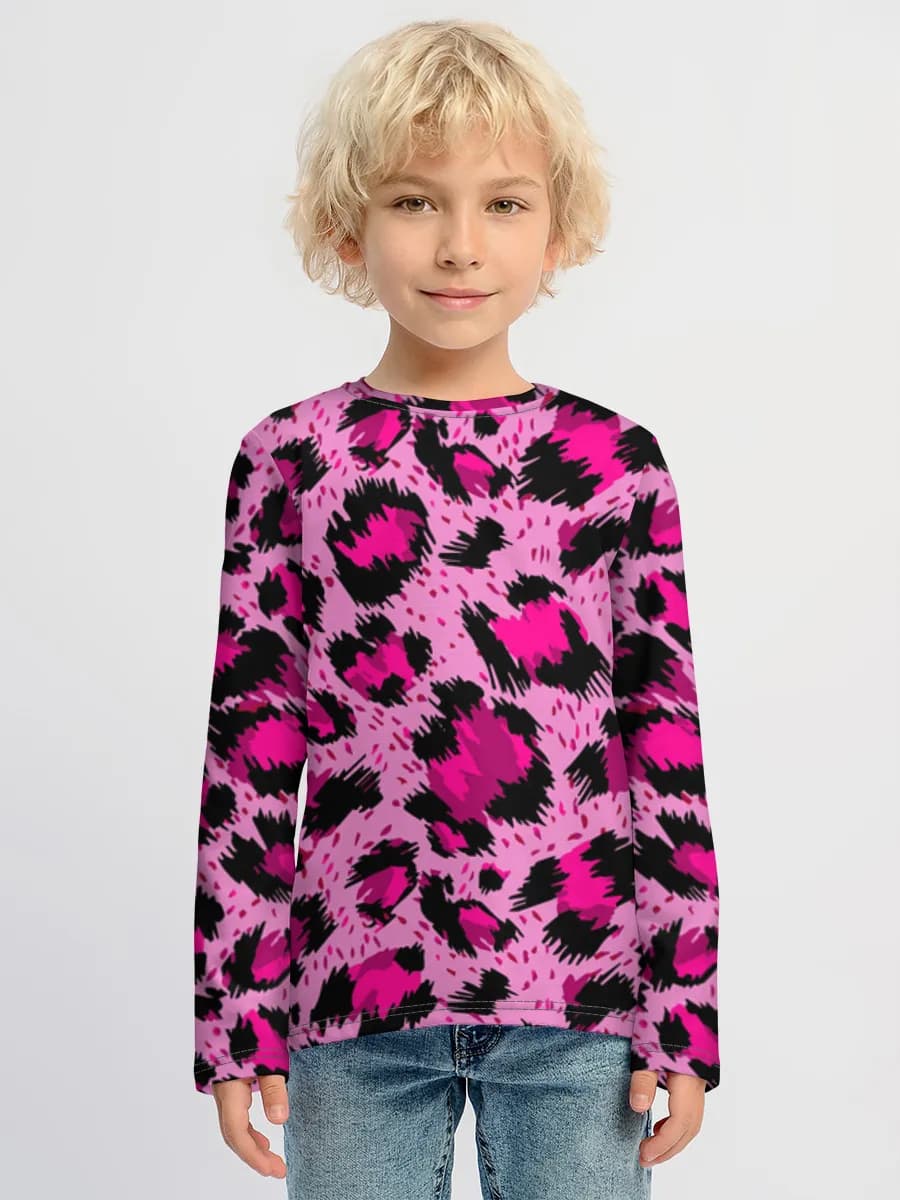 Baumwoll-Langarmshirt Jungen