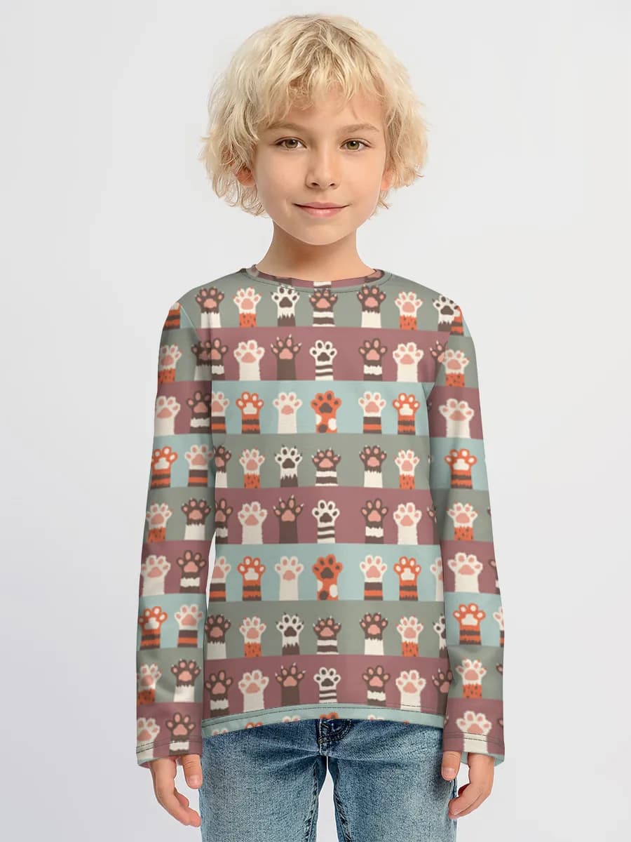 Boys' cotton long sleeve shirt