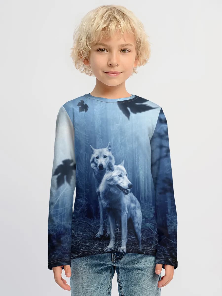 Boys' cotton long sleeve shirt
