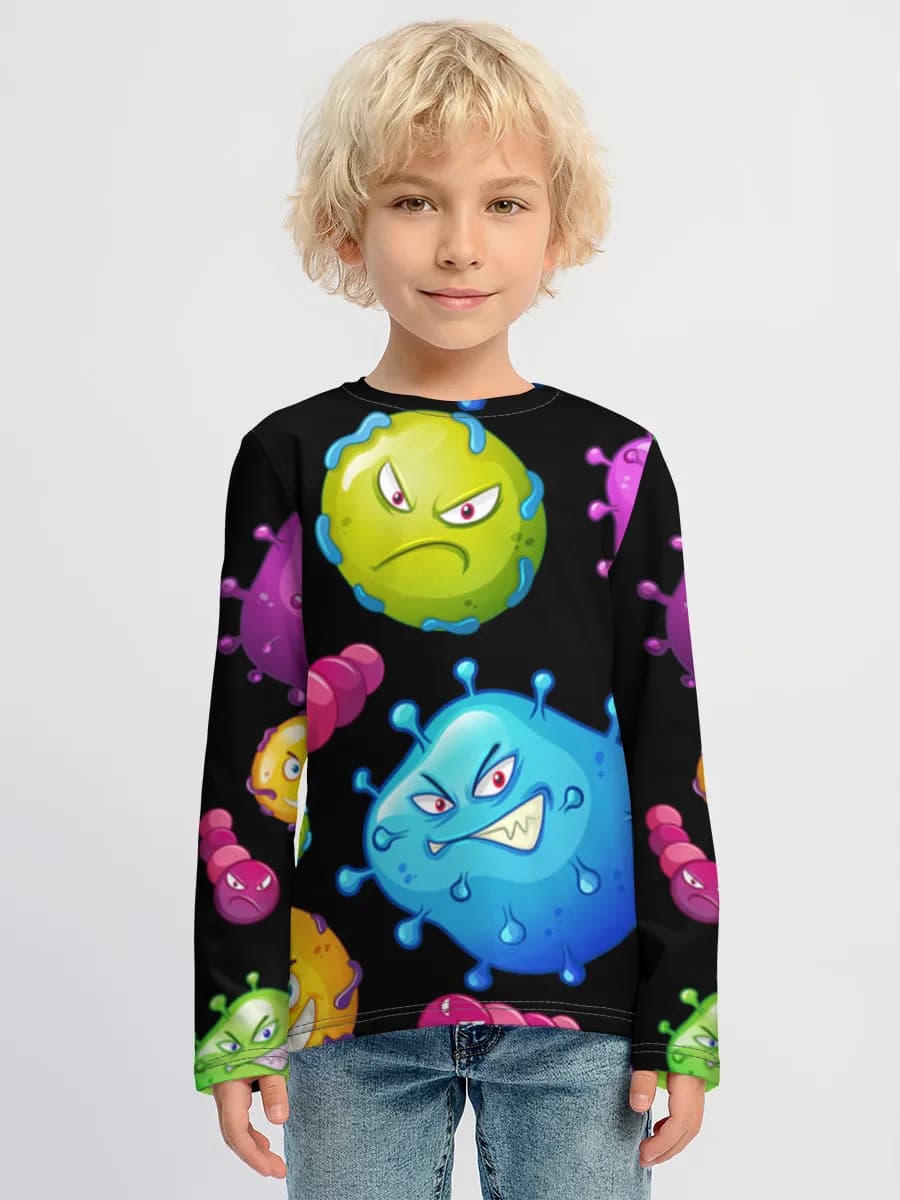 Boys' cotton long sleeve shirt