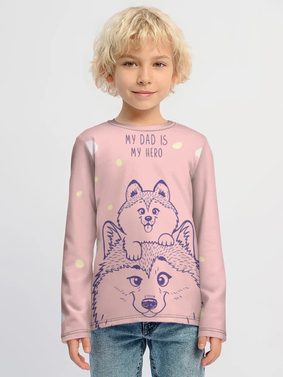 Boys' cotton long sleeve shirt