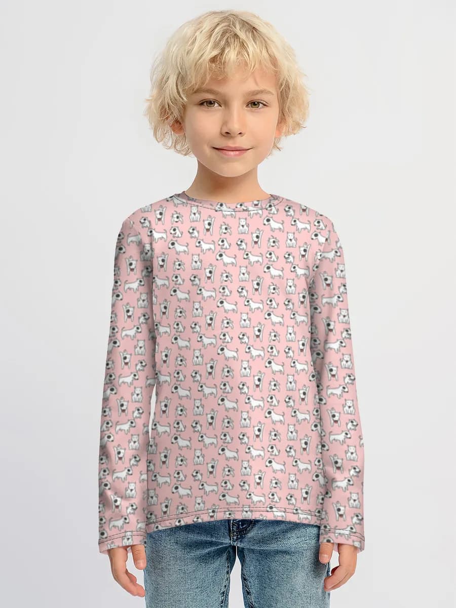 Boys' cotton long sleeve shirt