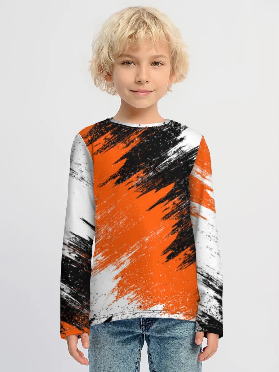 Boys' cotton long sleeve shirt