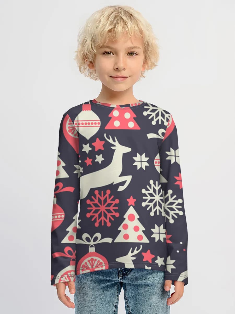 Boys' cotton long sleeve shirt