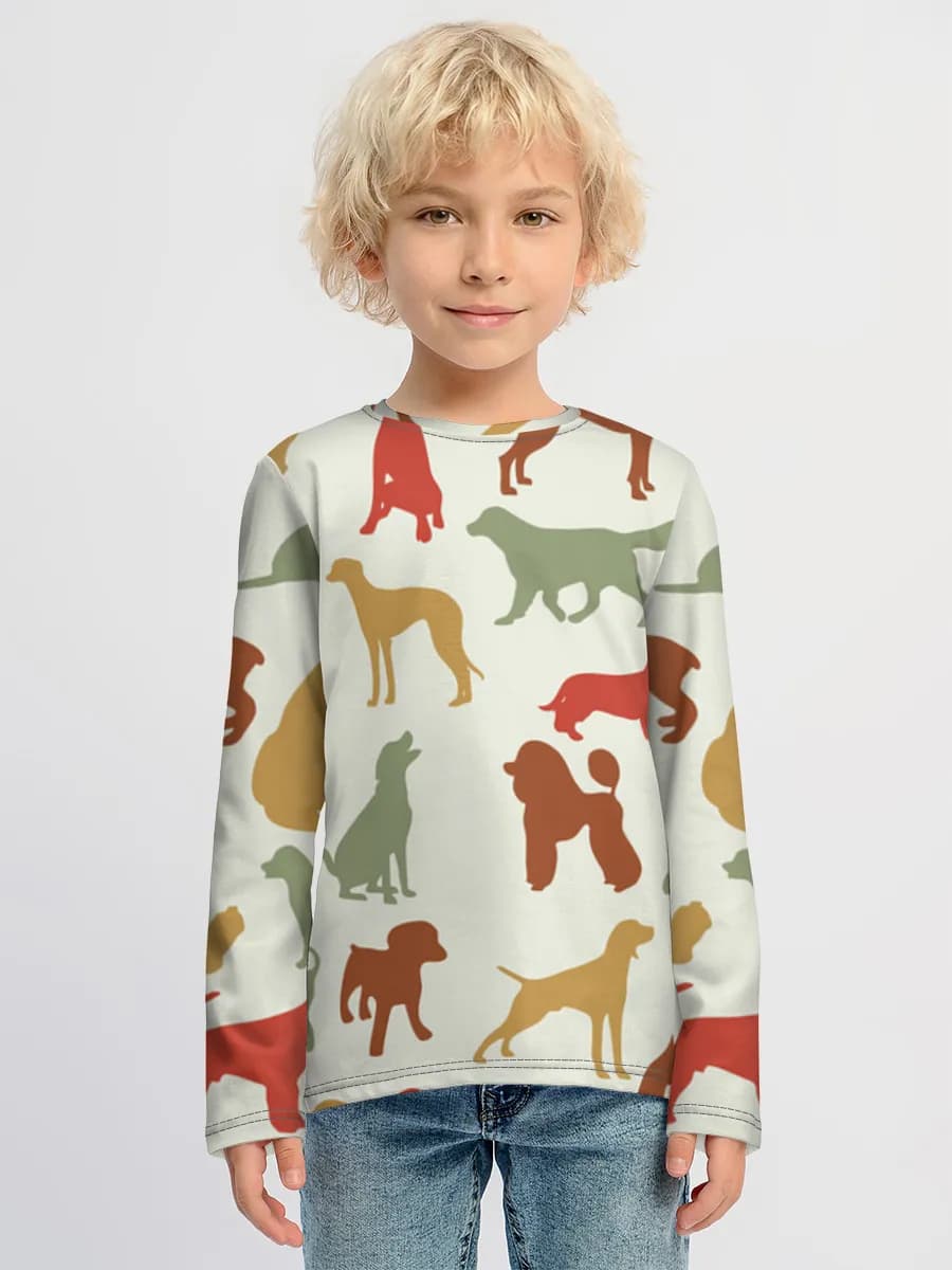 Boys' cotton long sleeve shirt