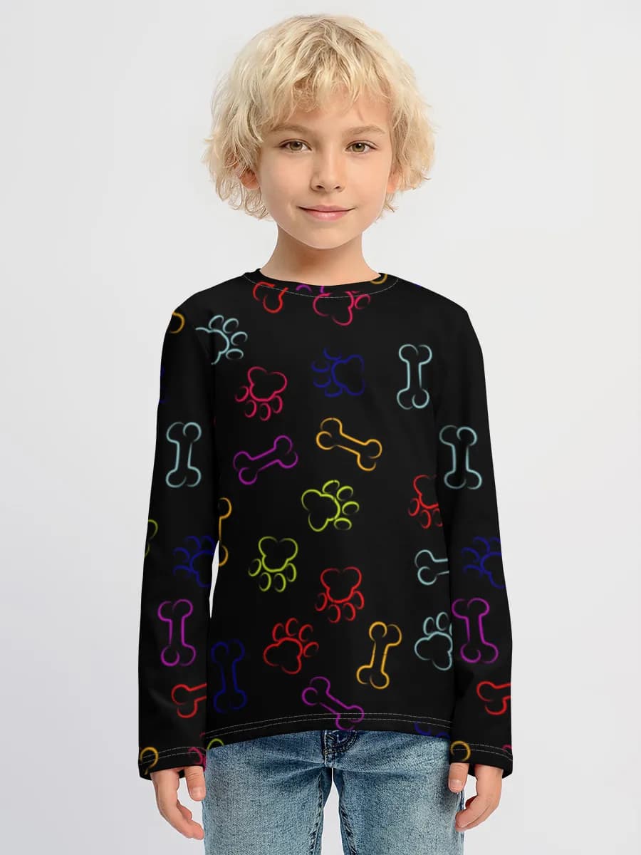 Boys' cotton long sleeve shirt