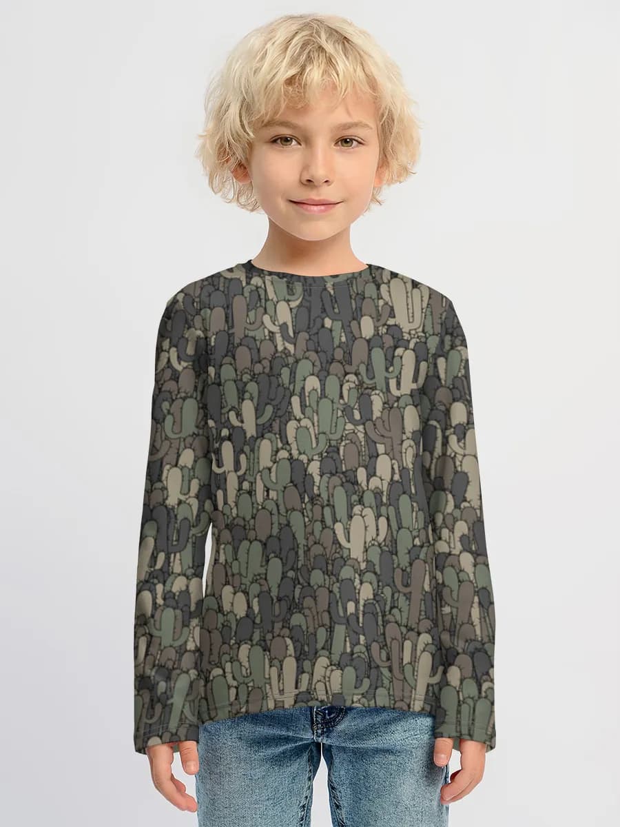 Camiseta Manga Larga de Algodón Niño
