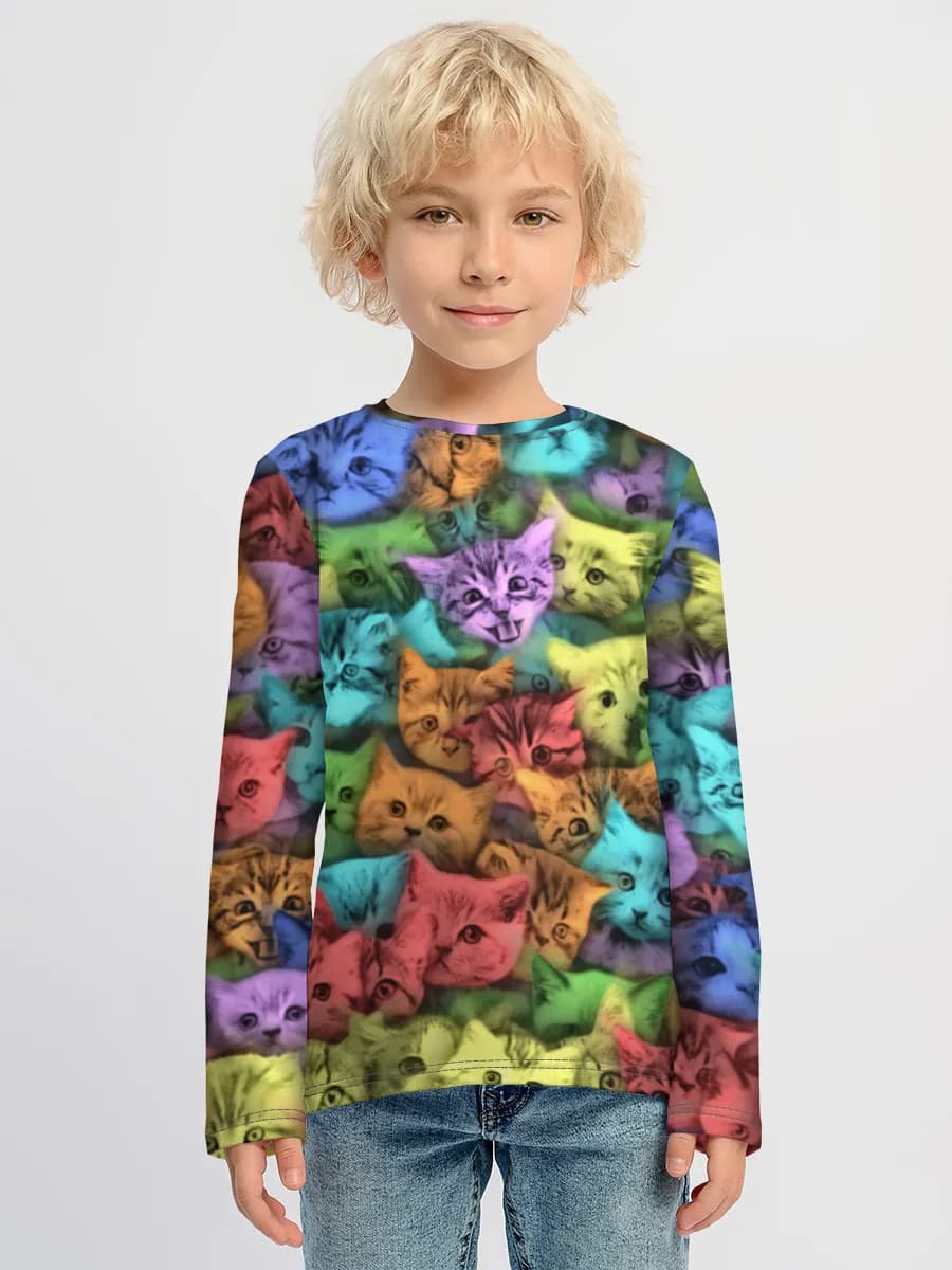 T-shirt manches longues coton garçon