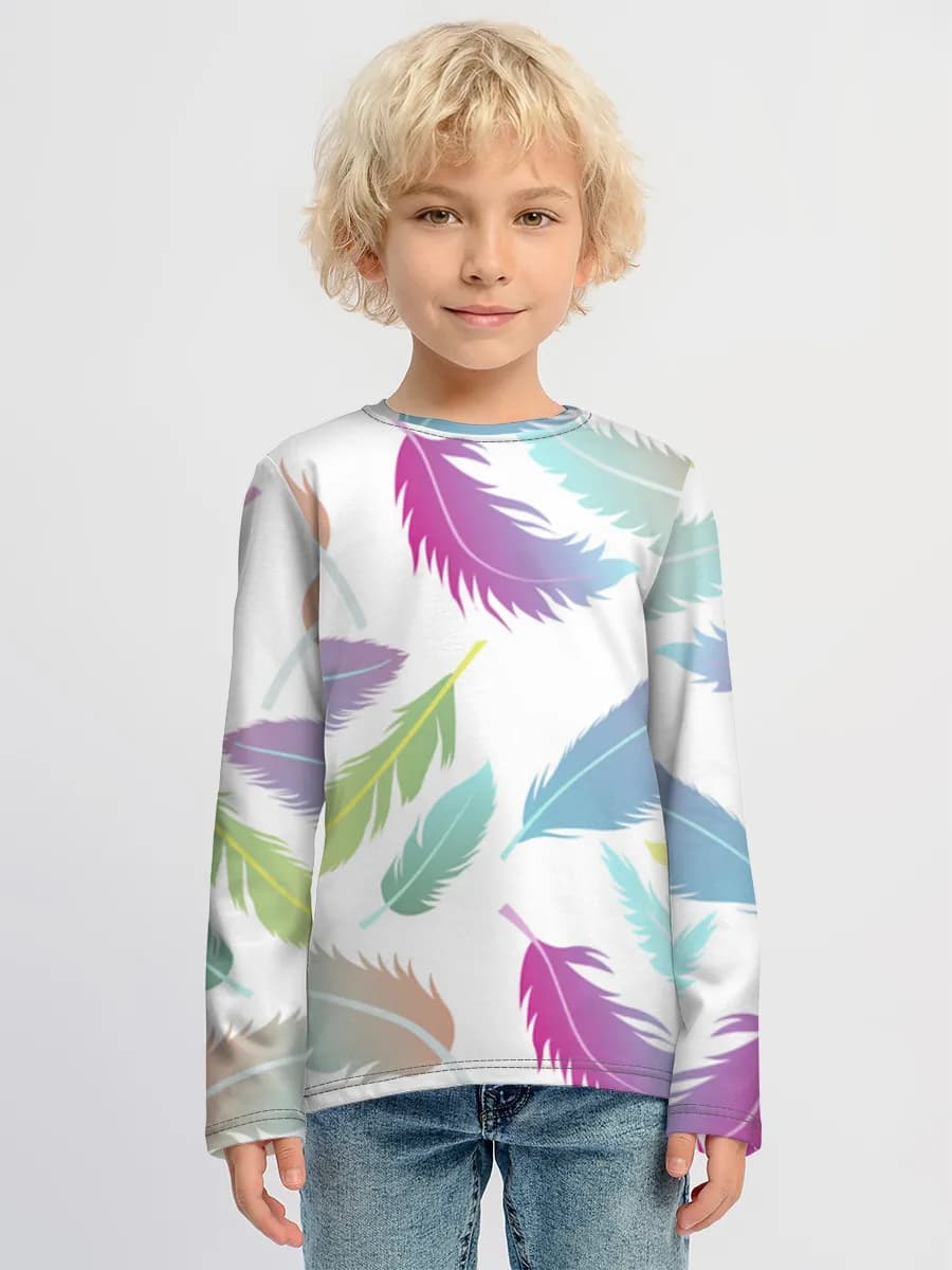Camiseta Manga Larga de Algodón Niño