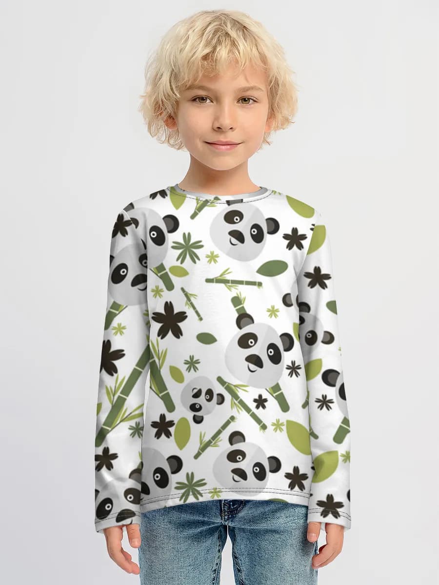 Boys' cotton long sleeve shirt