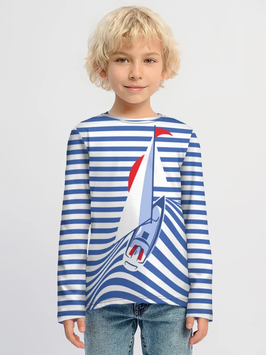 Camiseta Manga Larga de Algodón Niño