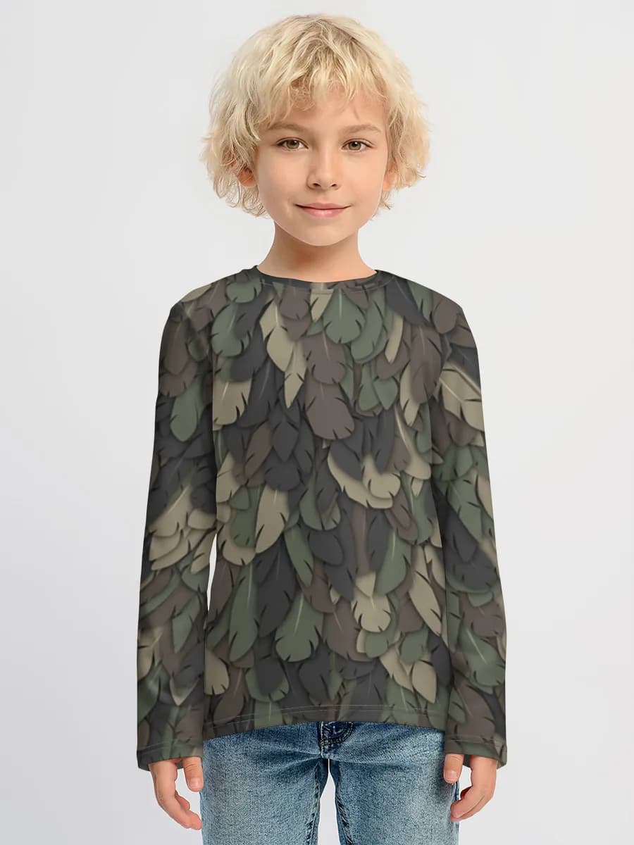 Camiseta Manga Larga de Algodón Niño