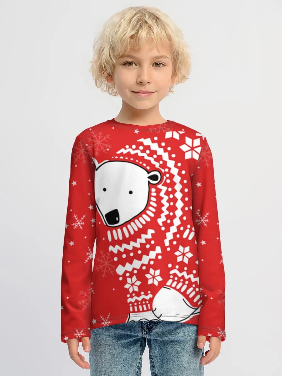 Boys' cotton long sleeve shirt
