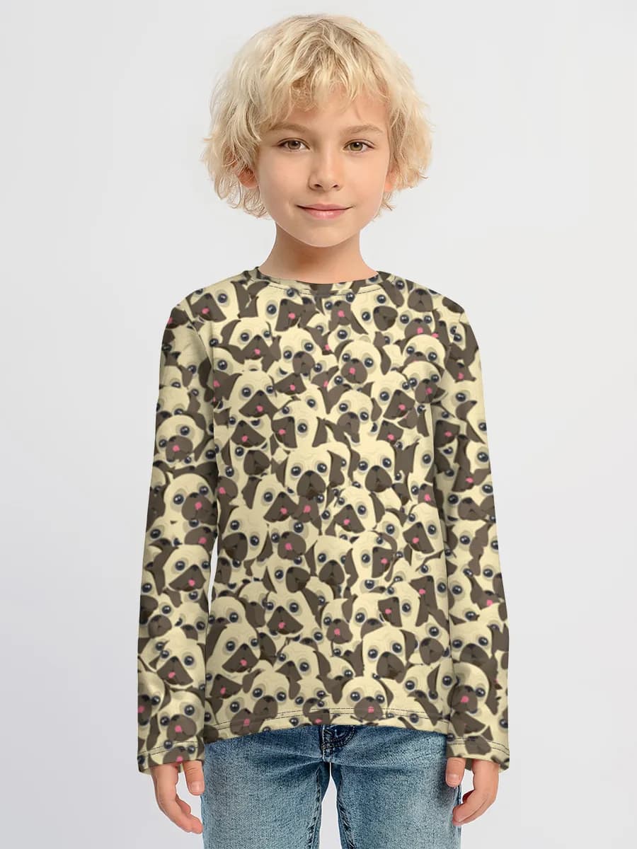 Boys' cotton long sleeve shirt