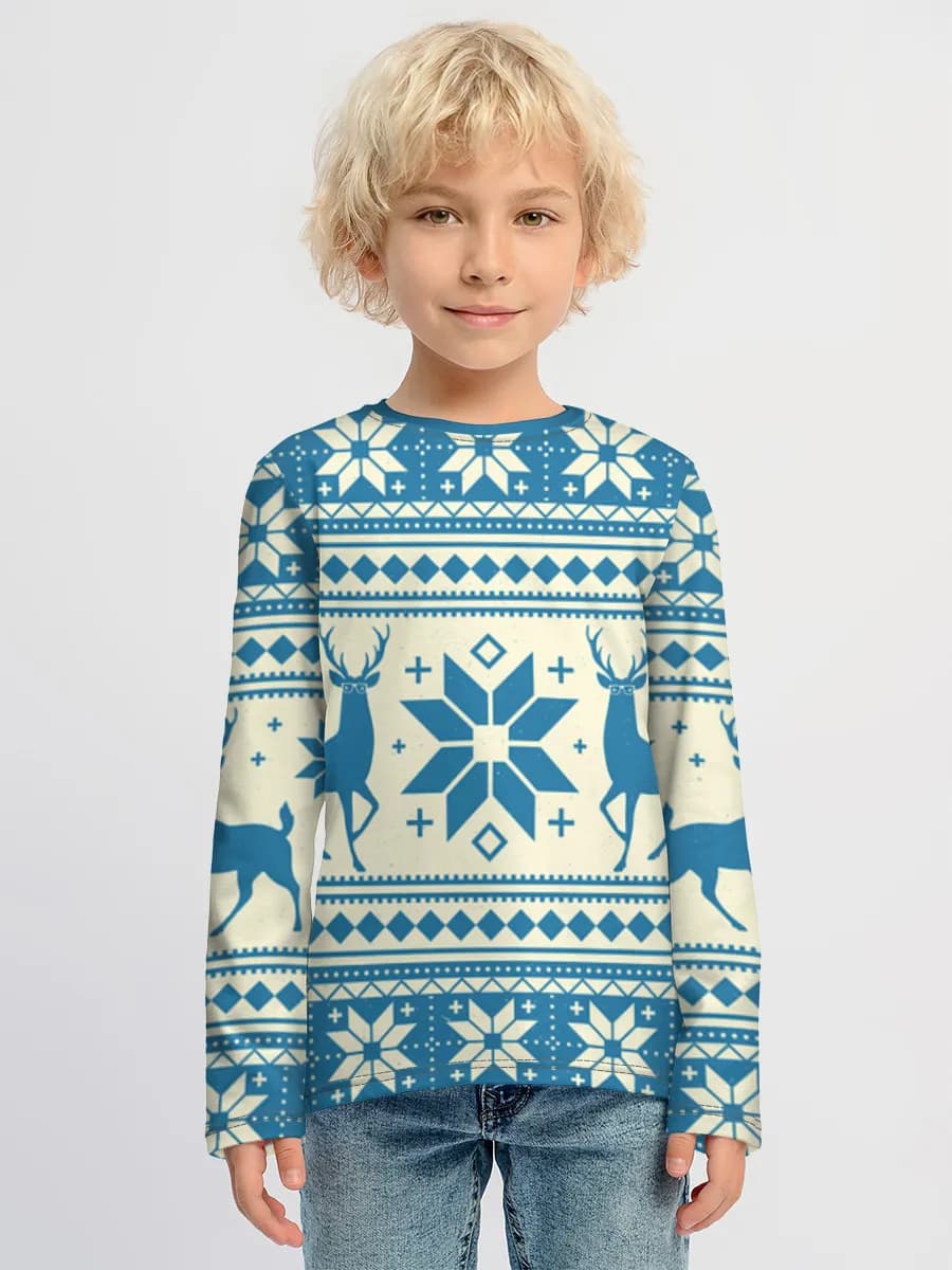 Boys' cotton long sleeve shirt