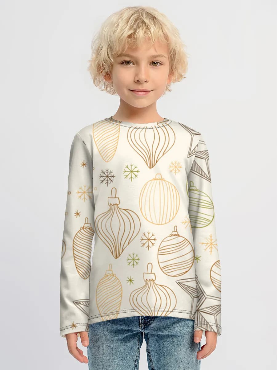 Boys' cotton long sleeve shirt