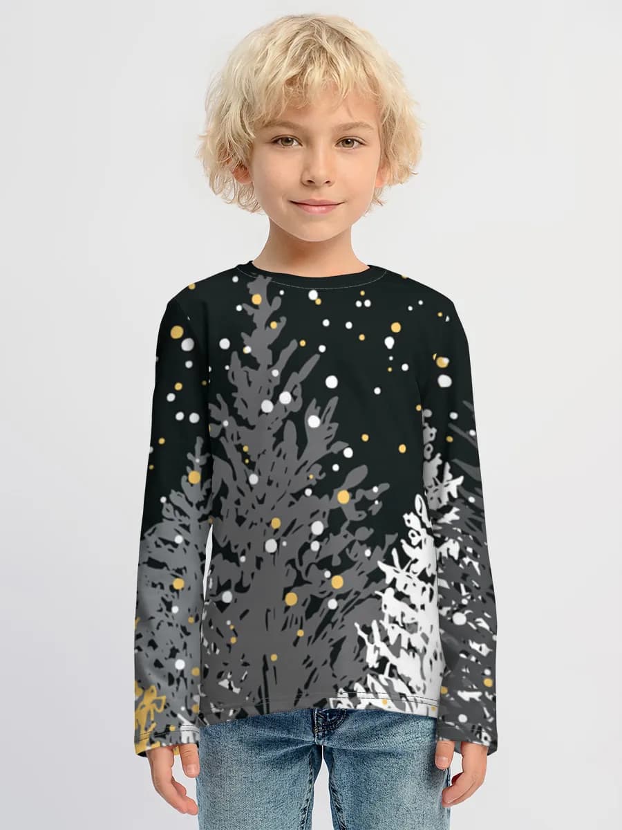 Boys' cotton long sleeve shirt