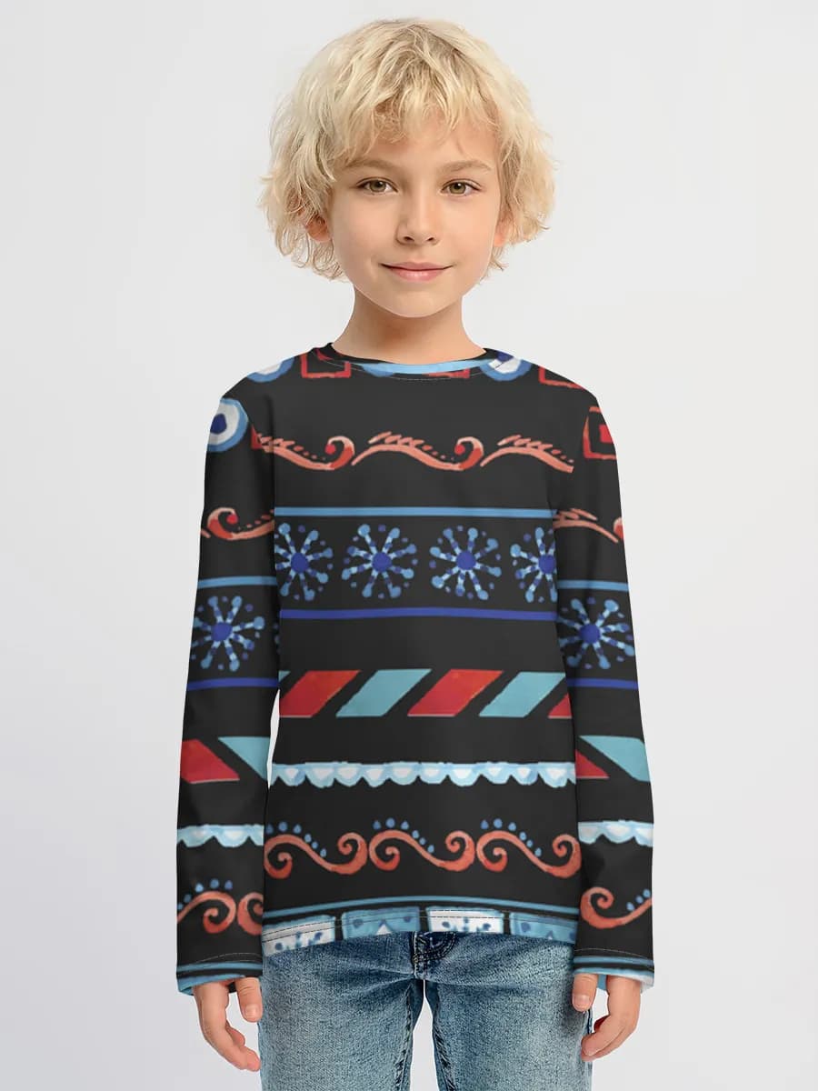 Baumwoll-Langarmshirt Jungen