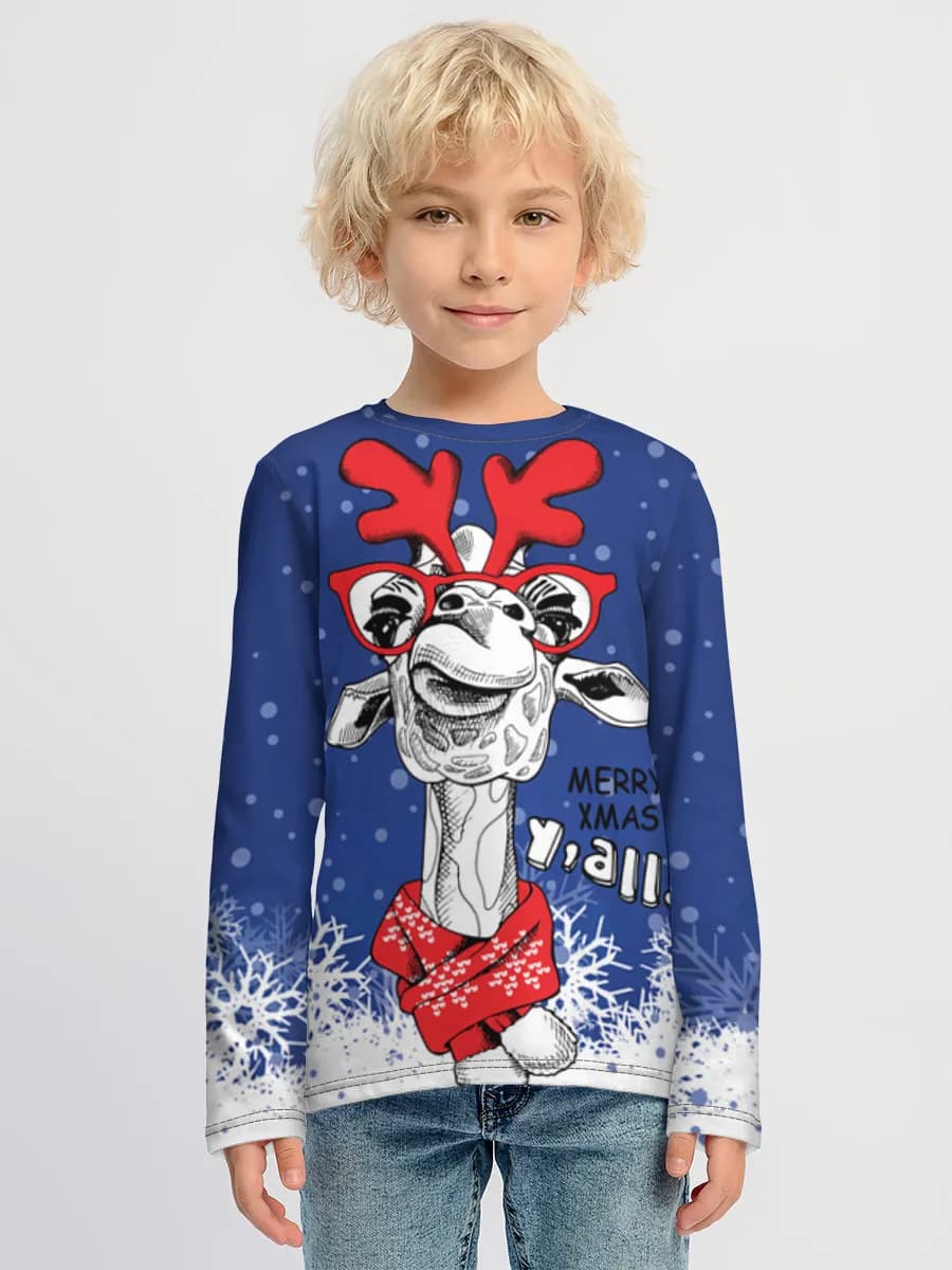 Boys' cotton long sleeve shirt
