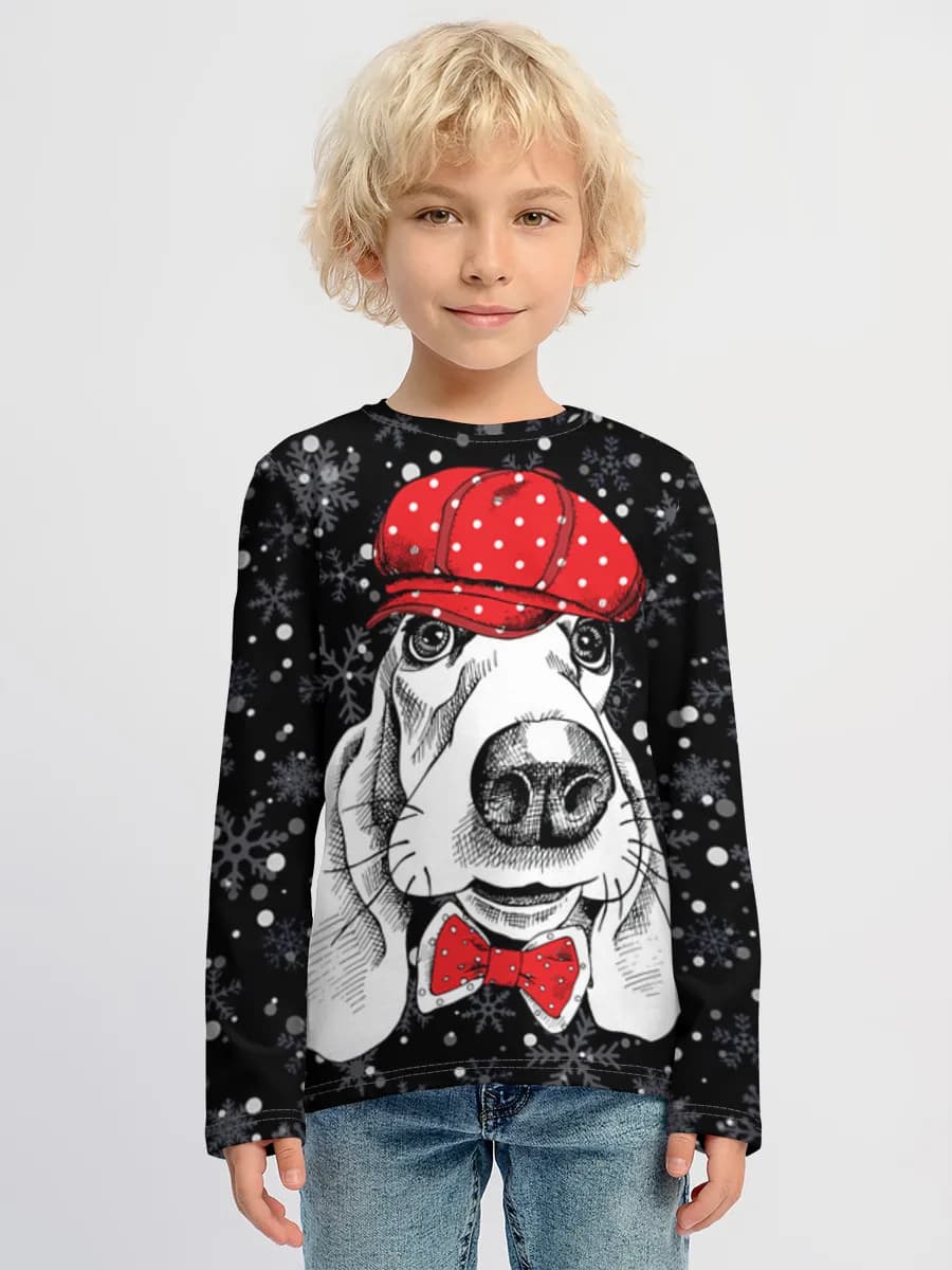T-shirt manches longues coton garçon