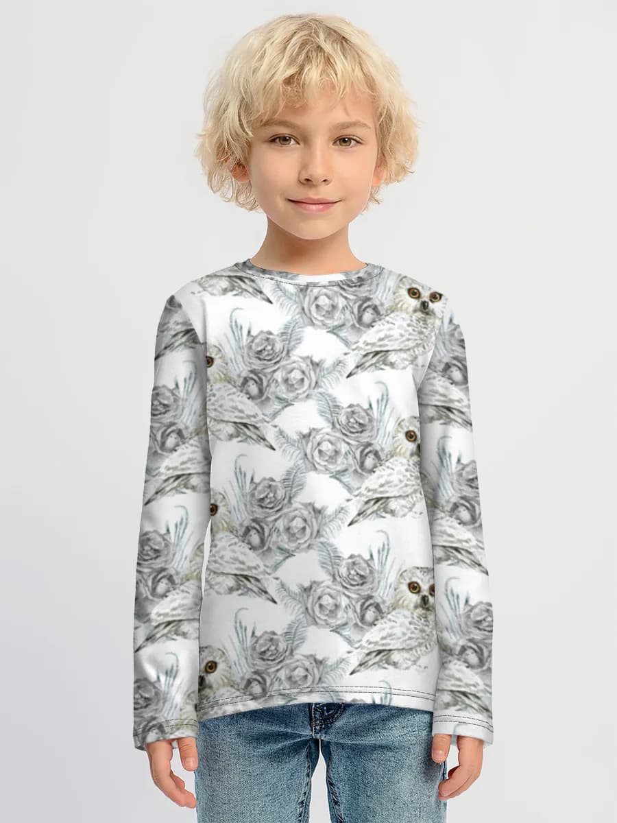 Boys' cotton long sleeve shirt