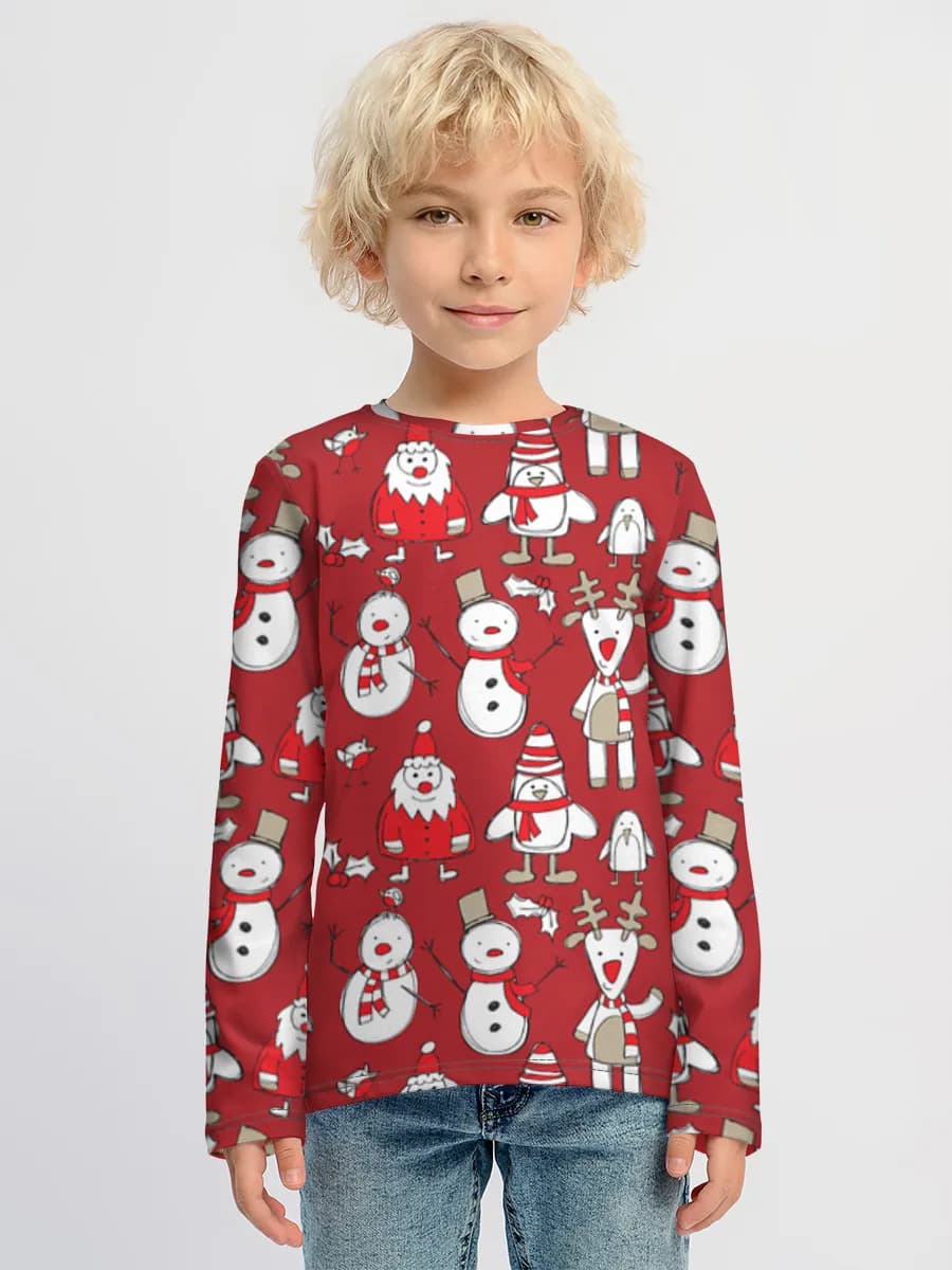 Boys' cotton long sleeve shirt