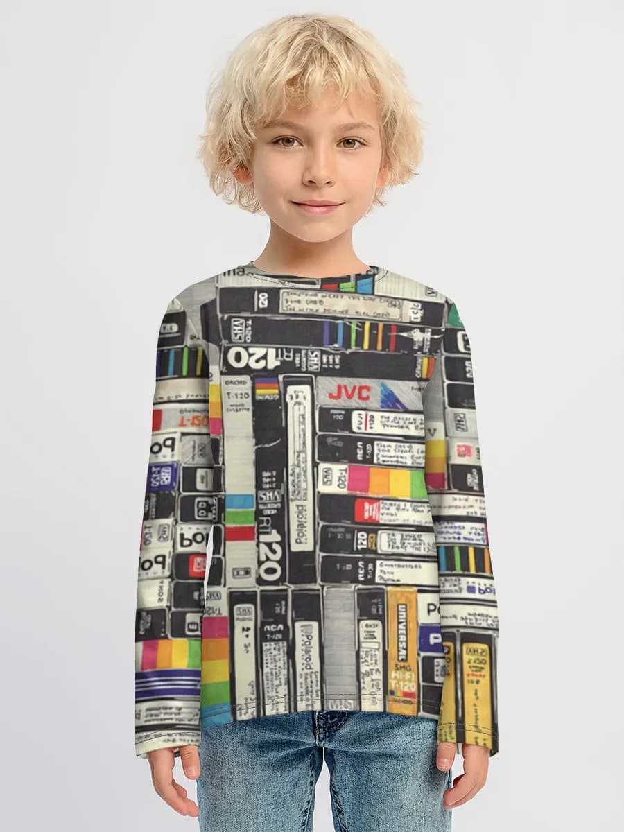 Boys' cotton long sleeve shirt
