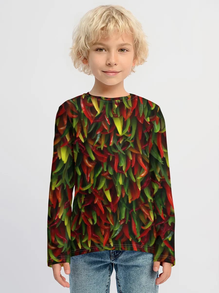 Boys' cotton long sleeve shirt
