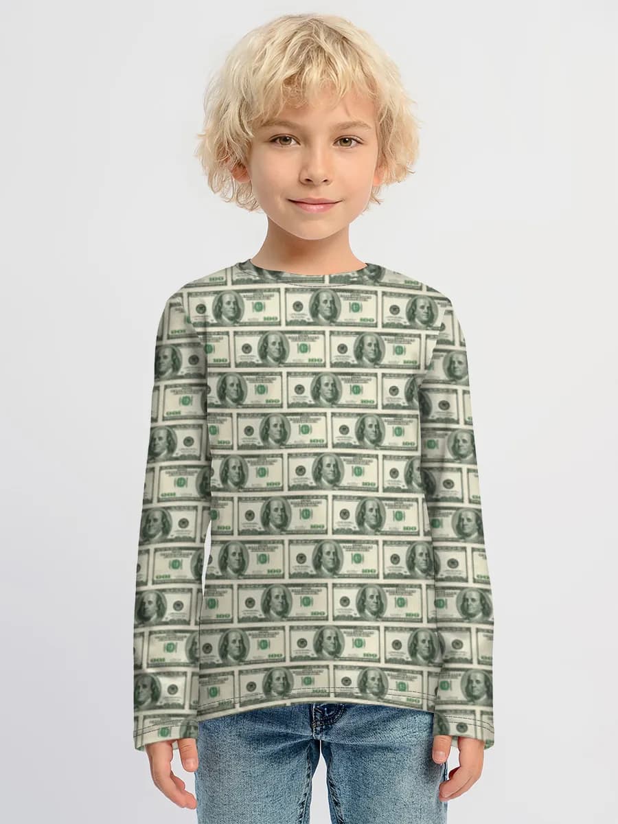 Boys' cotton long sleeve shirt