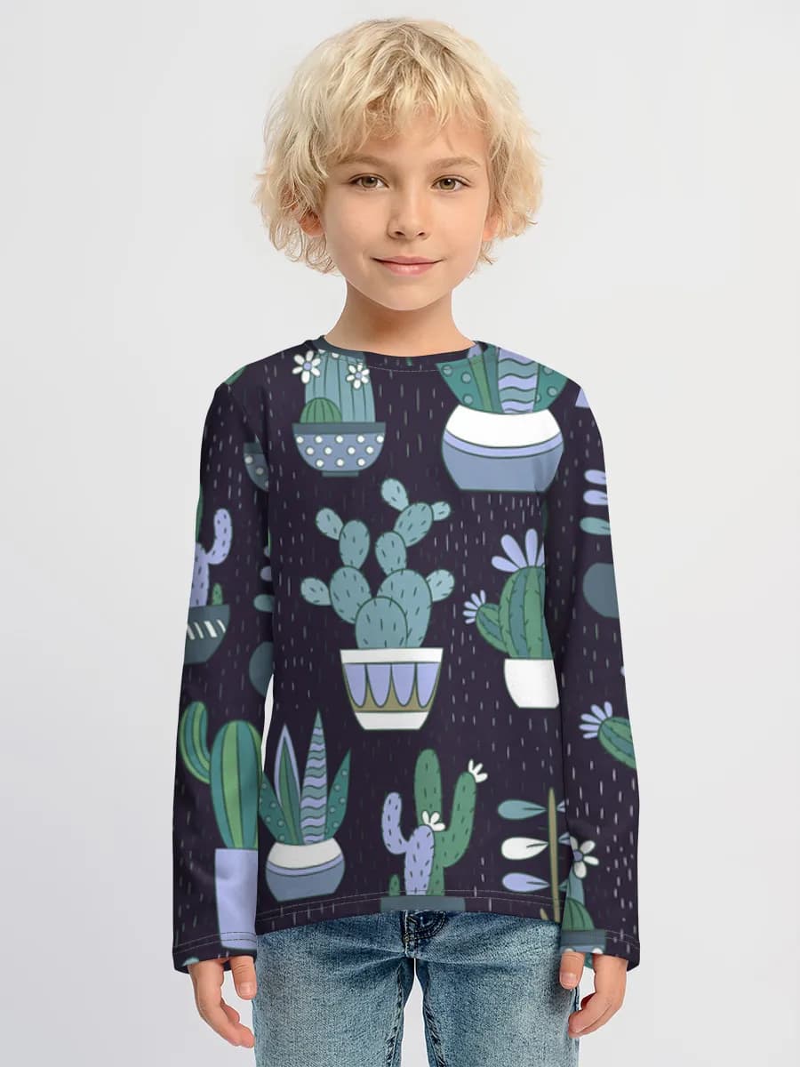 Camiseta Manga Larga de Algodón Niño
