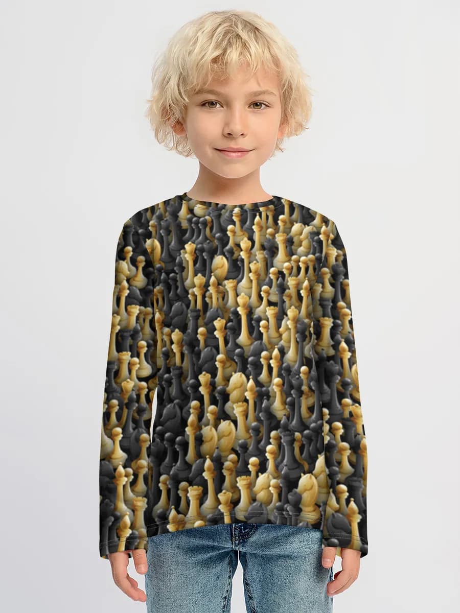 Baumwoll-Langarmshirt Jungen