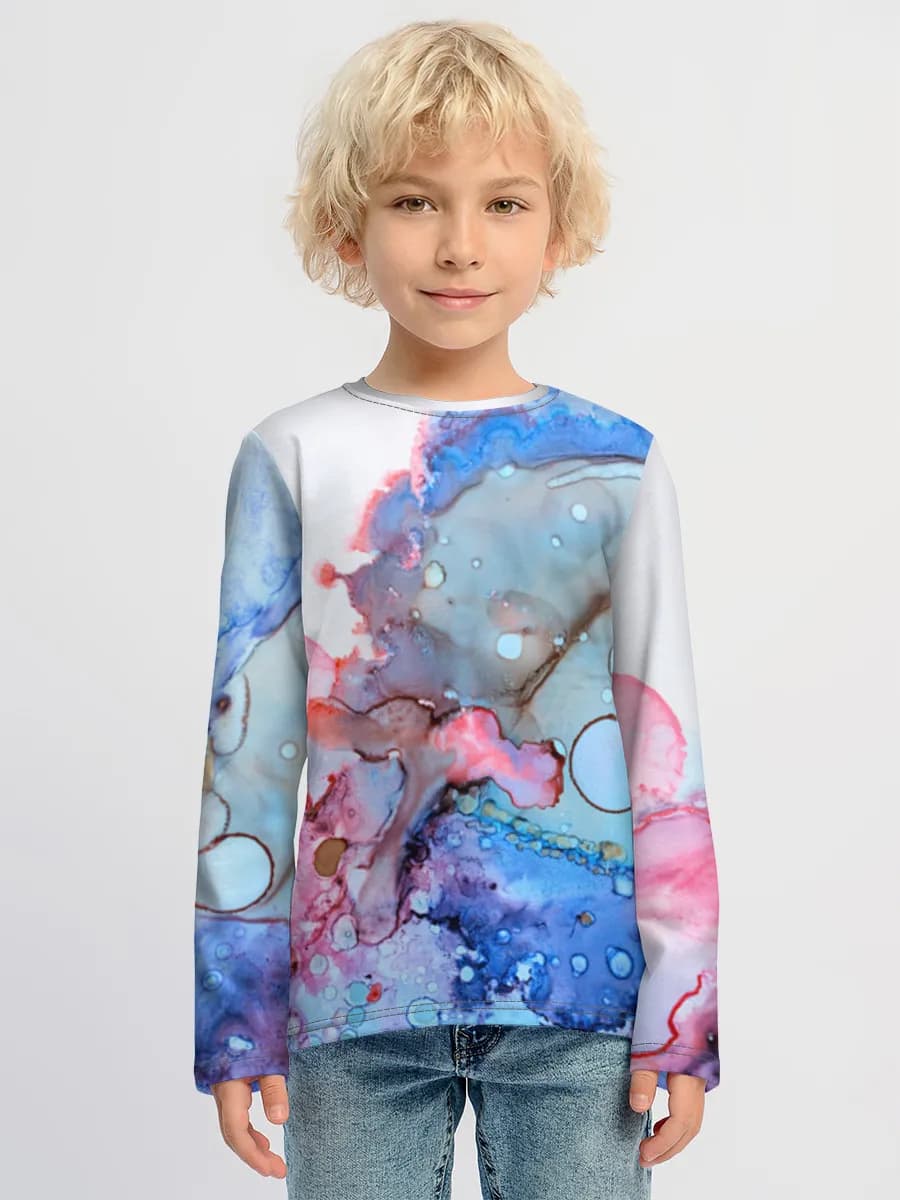 Boys' cotton long sleeve shirt