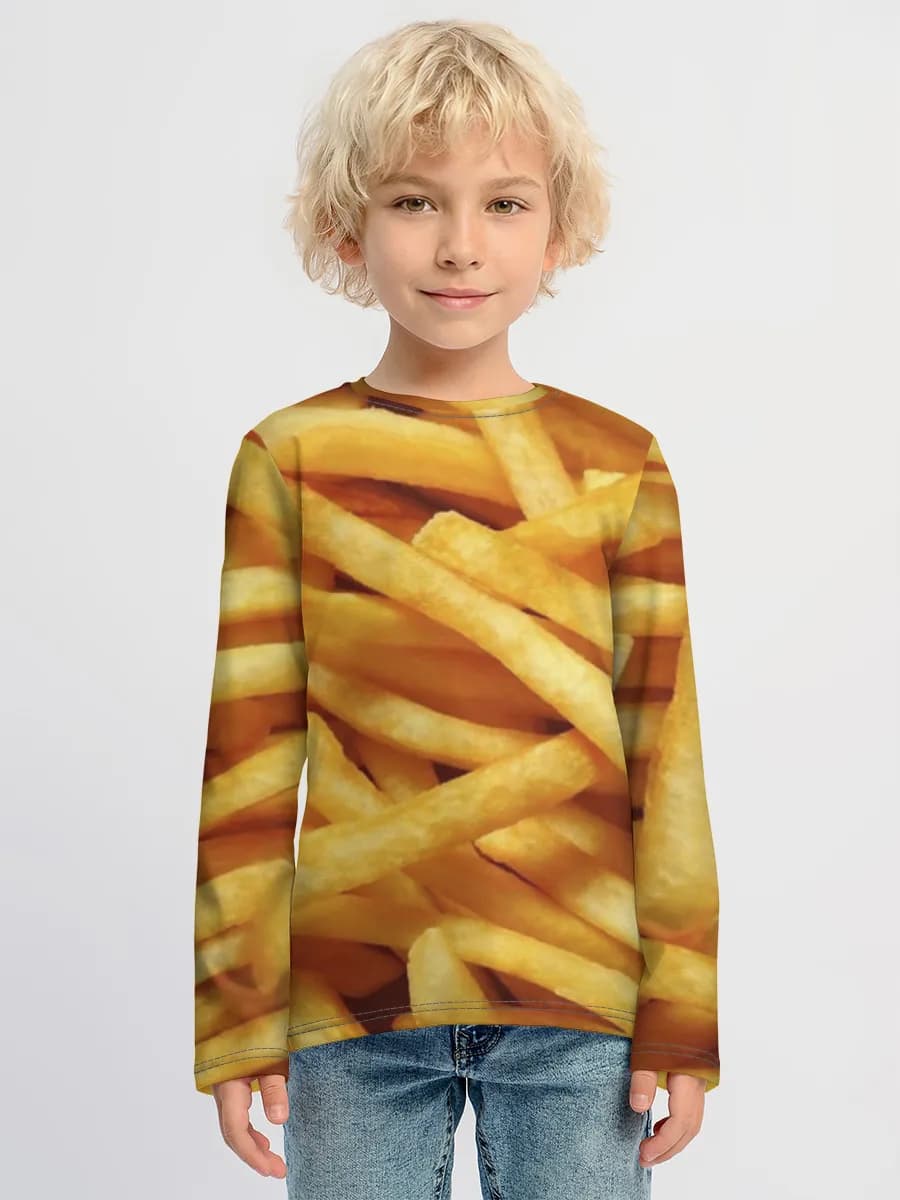 Boys' cotton long sleeve shirt
