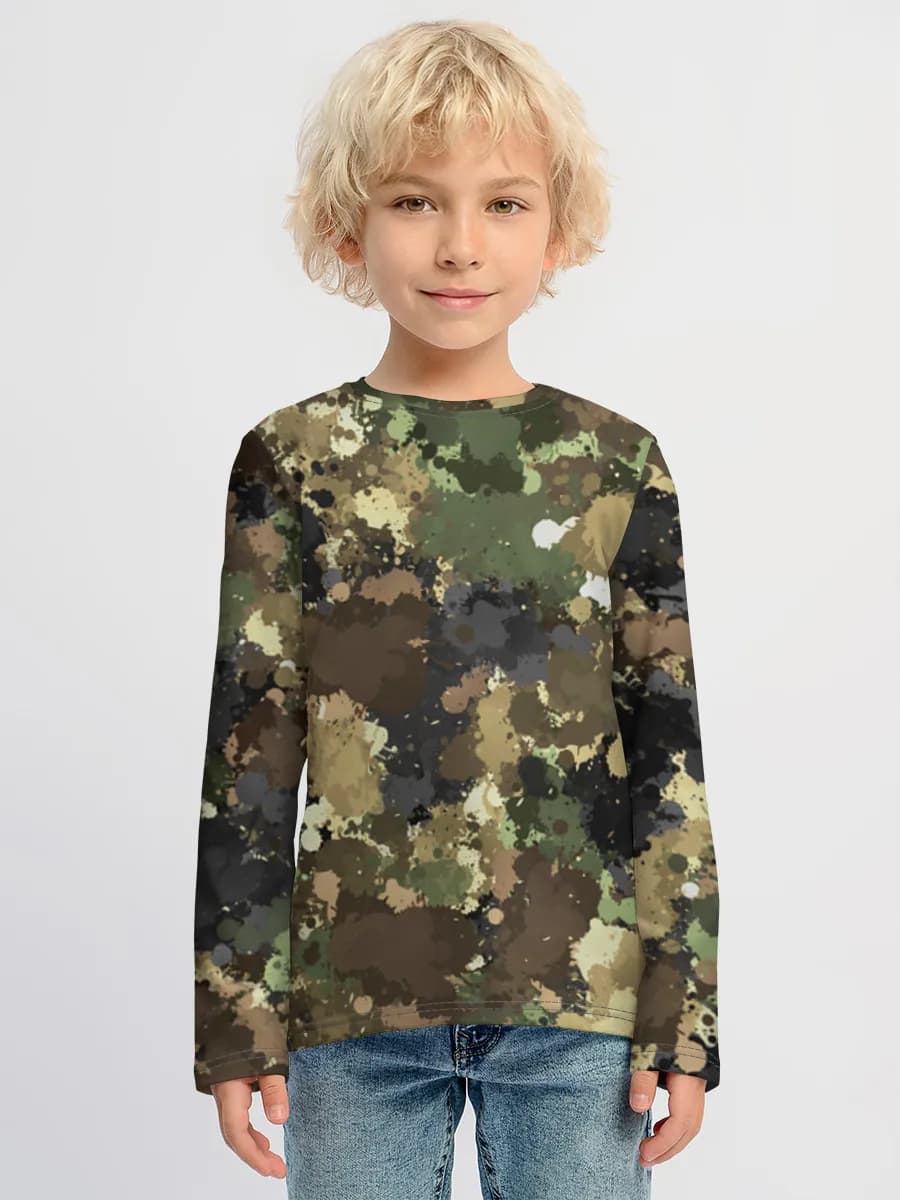Boys' cotton long sleeve shirt