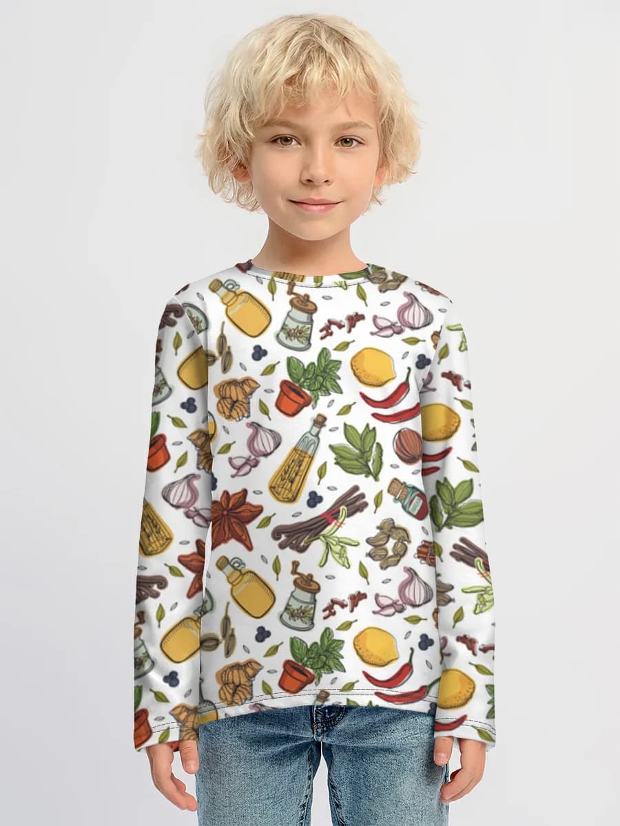 Boys' cotton long sleeve shirt