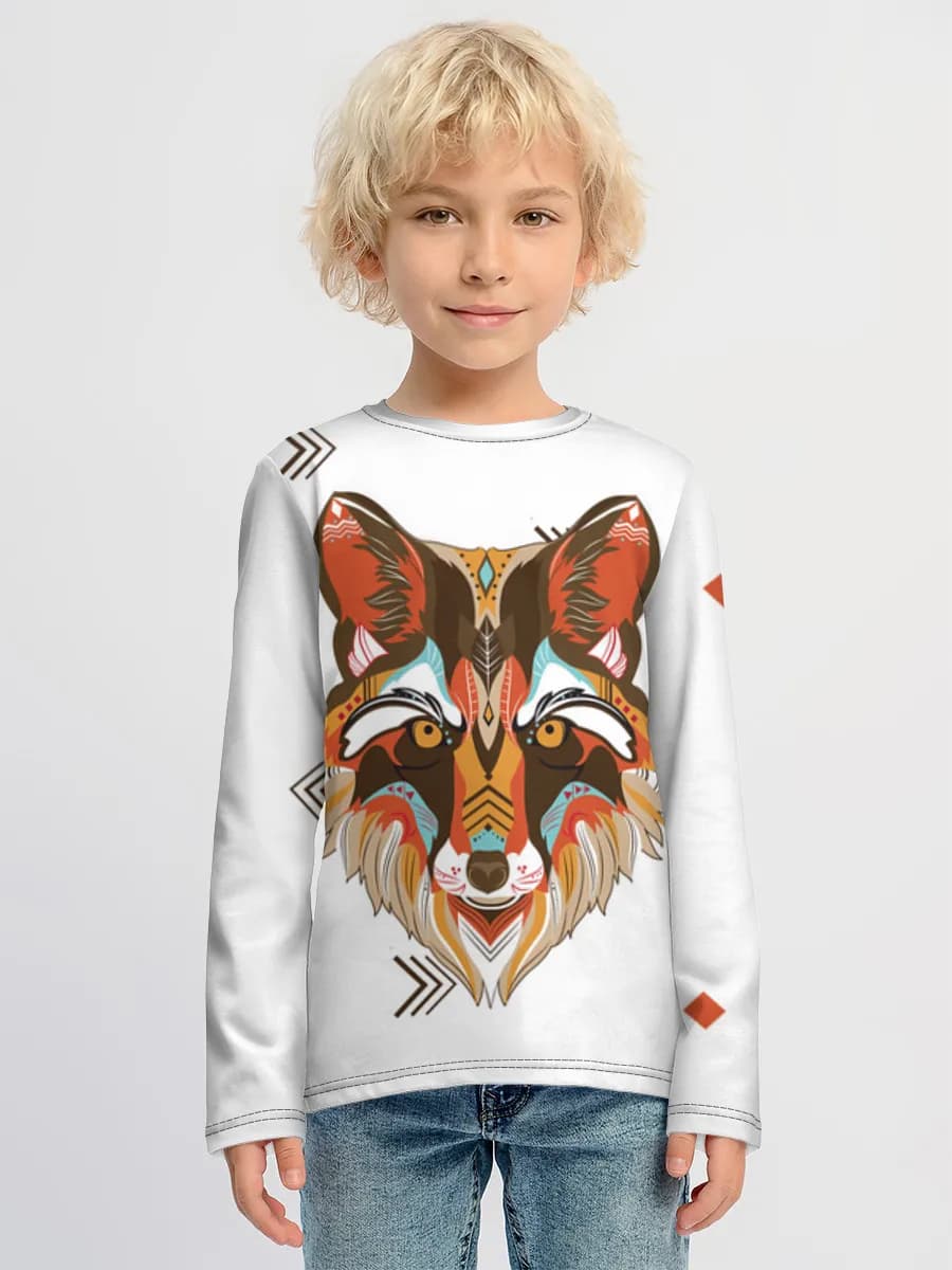 Boys' cotton long sleeve shirt