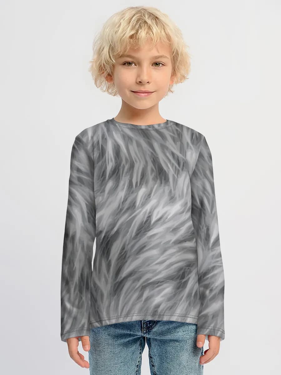 Baumwoll-Langarmshirt Jungen