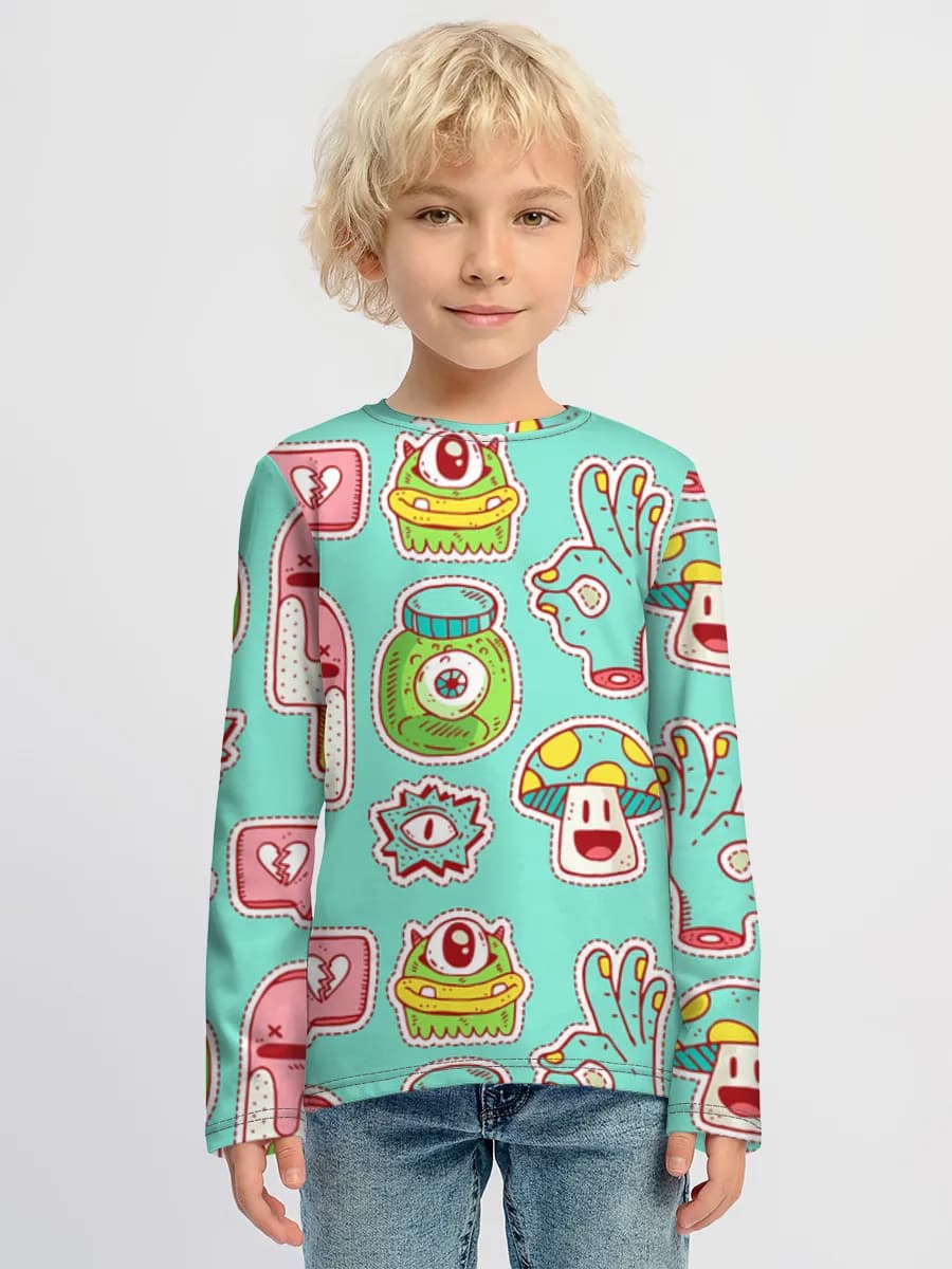 T-shirt manches longues coton garçon