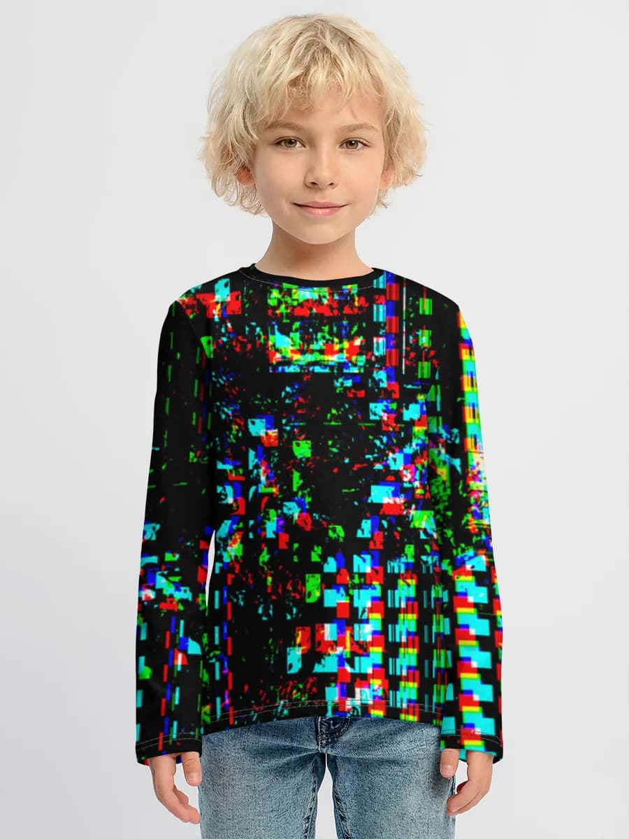 Boys' cotton long sleeve shirt