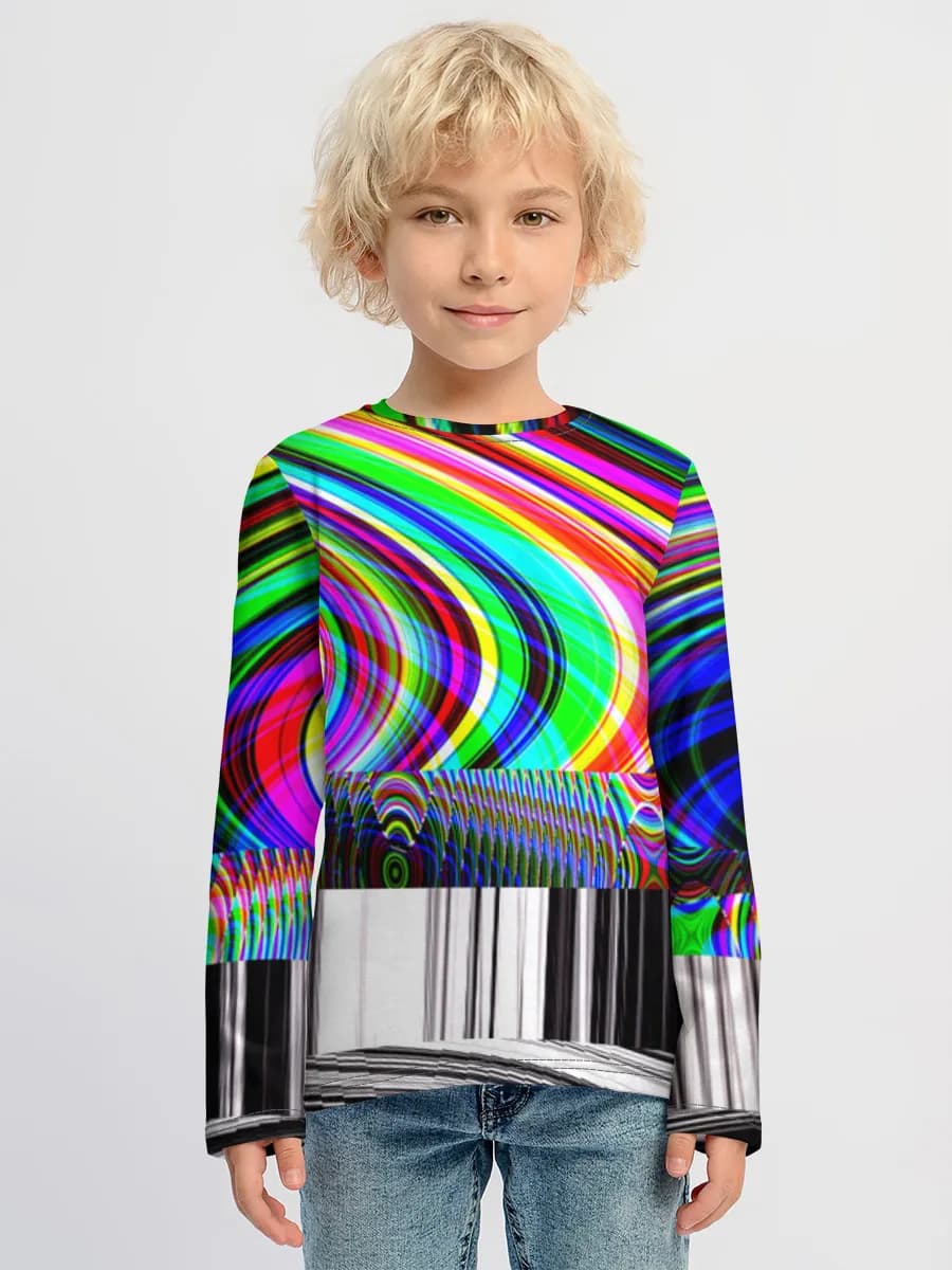 Boys' cotton long sleeve shirt