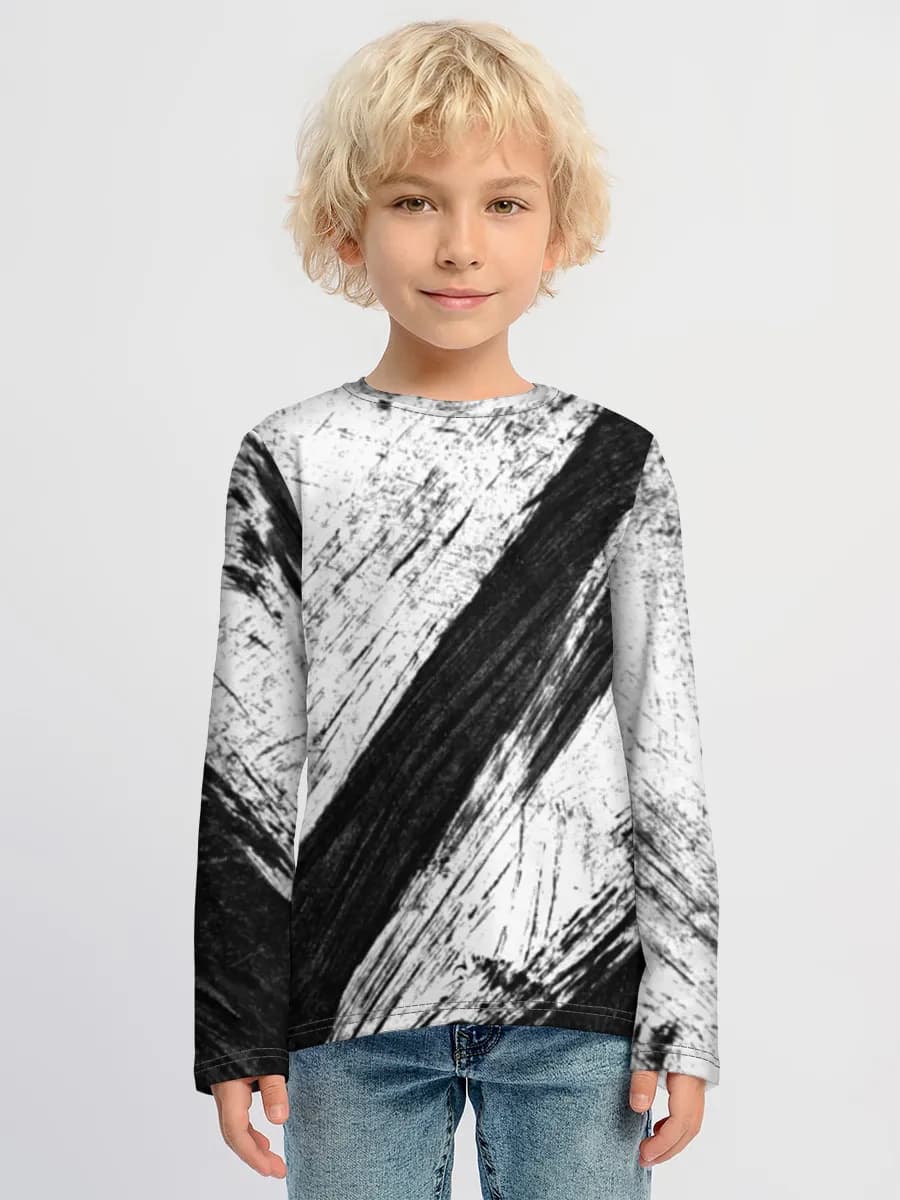 Boys' cotton long sleeve shirt