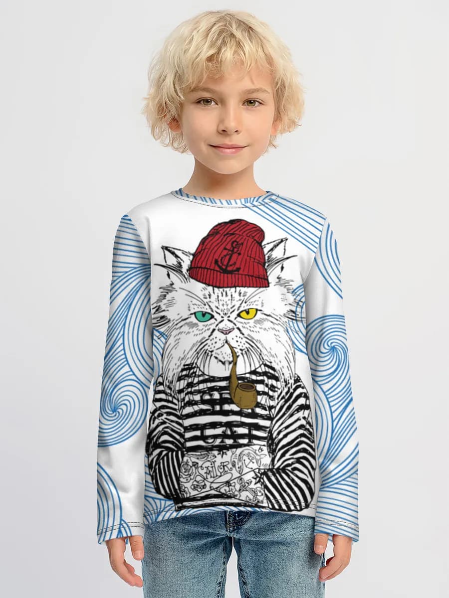 Boys' cotton long sleeve shirt