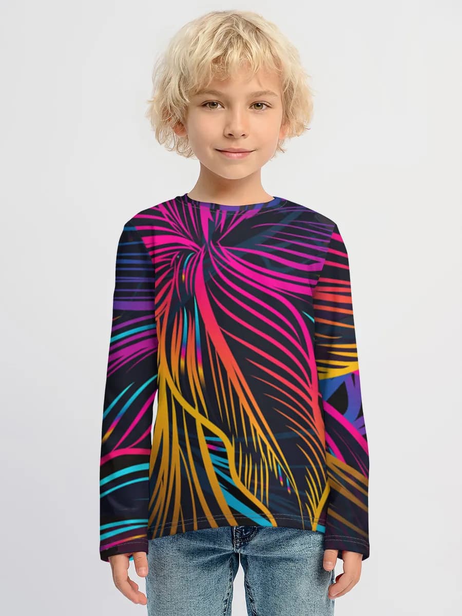Boys' cotton long sleeve shirt